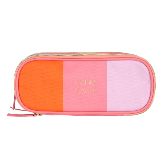 Pink &#x26; Orange Zip Pencil Pouch by Ashland&#xAE;